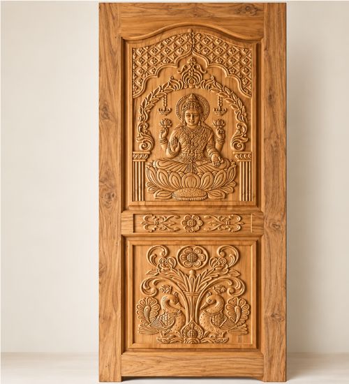 Lakshmi & Peacock Door