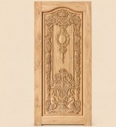 Royal Floral Peacock Door
