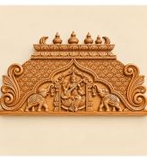 Saraswati & Elephant Border